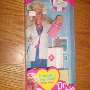 Barbie doll Doctor with baby 1993 MIB